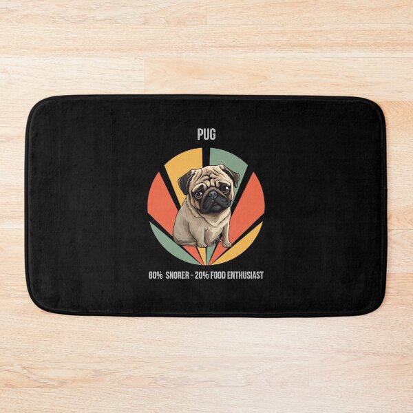 Item preview, 80% Snorer, 20% Food Enthusiast - Pug designed and sold by Numbers-Art.
