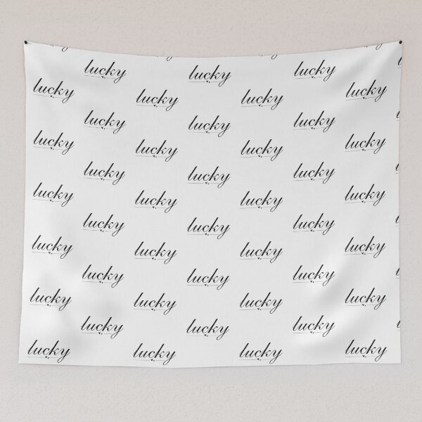 Item preview, Lucky text designed and sold by LineArtForYou.