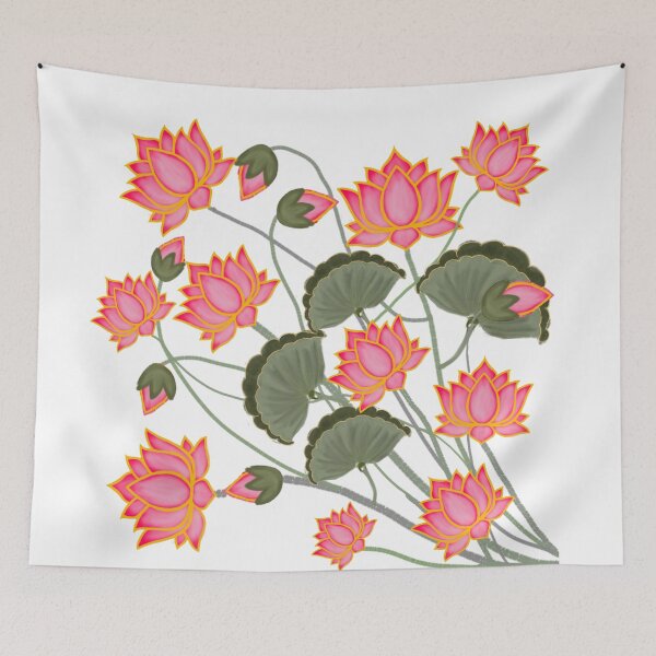 Item preview, Pichwai Art/Painting - Lotus for House Warming/Indian Marriage/Wedding  designed and sold by ShreecreatE.