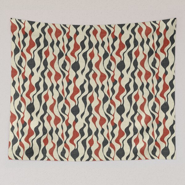 Item preview, Abstract and avant-garde mid-century pattern designed and sold by MiracleSociety.