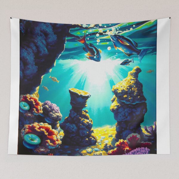 Item preview, Lunar Reef: Bioluminescent Secrets designed and sold by PanoramaPrints.