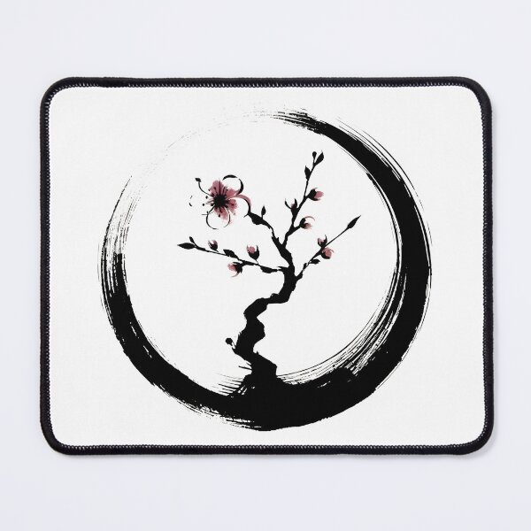 Item preview, Zen Enso circle with sakura japanese designed and sold by goodday Japan.
