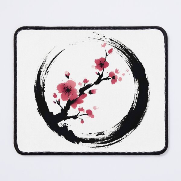 Item preview, Zen Enso circle with cherry blossom japanese designed and sold by goodday Japan.