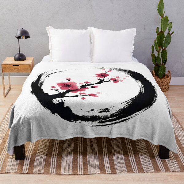 Item preview, Zen Enso circle with cherry blossom japanese designed and sold by goodday Japan.