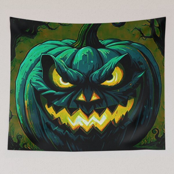 Item preview, Dark Eerie Pumpkin Halloween Design designed and sold by GrizzlyCollective.