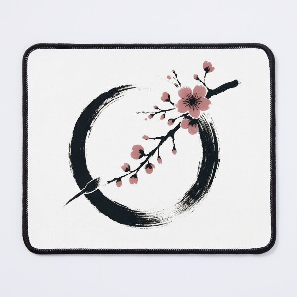 Item preview, Zen Enso circle with cherry blossom japanese designed and sold by goodday Japan.