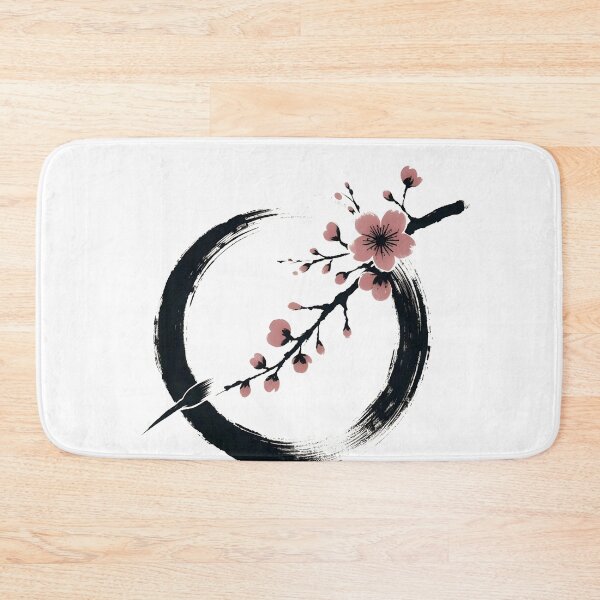 Item preview, Zen Enso circle with cherry blossom japanese designed and sold by goodday Japan.
