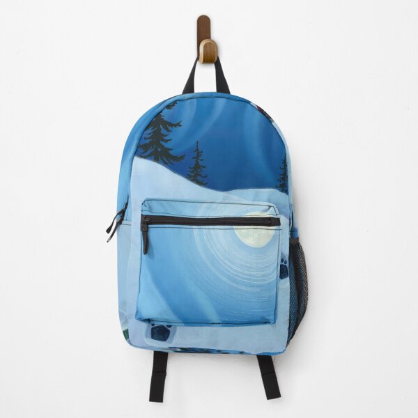 Item preview, Whispering Tracks under Moonlit Northern Lights designed and sold by PanoramaPrints.