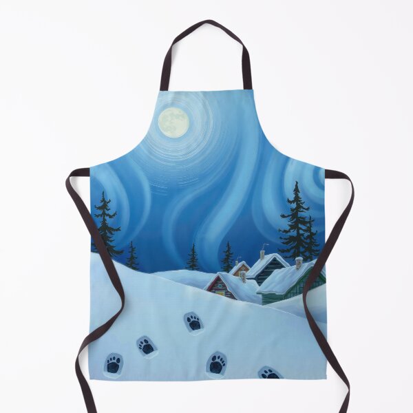 Item preview, Whispering Tracks under Moonlit Northern Lights designed and sold by PanoramaPrints.