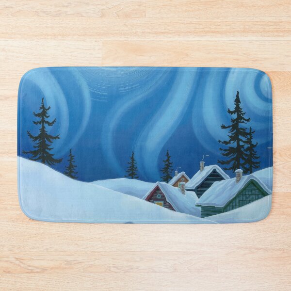 Item preview, Whispering Tracks under Moonlit Northern Lights designed and sold by PanoramaPrints.
