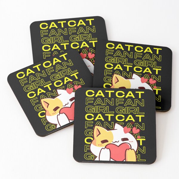 Item preview, Cat Fan Girl Kawaii I Heart Cats  designed and sold by Renata Illustrata.