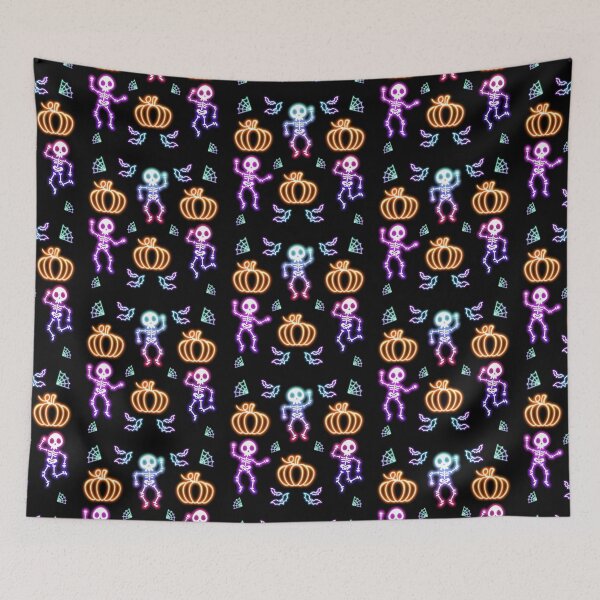 Item preview, Skeletons and Pumpkins Dance designed and sold by FreeSoulLab.