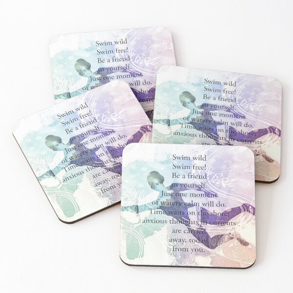 Item preview, Wild Swim Poem by Jenny Meehan  designed and sold by Jenny Meehan Art Prints and Patterns  .