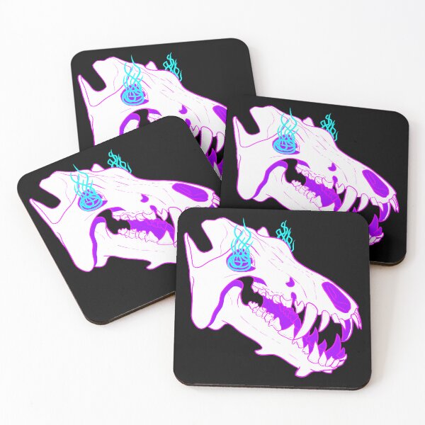 Item preview, Flaming Neon Entelodont Skull designed and sold by PalaeoBros.