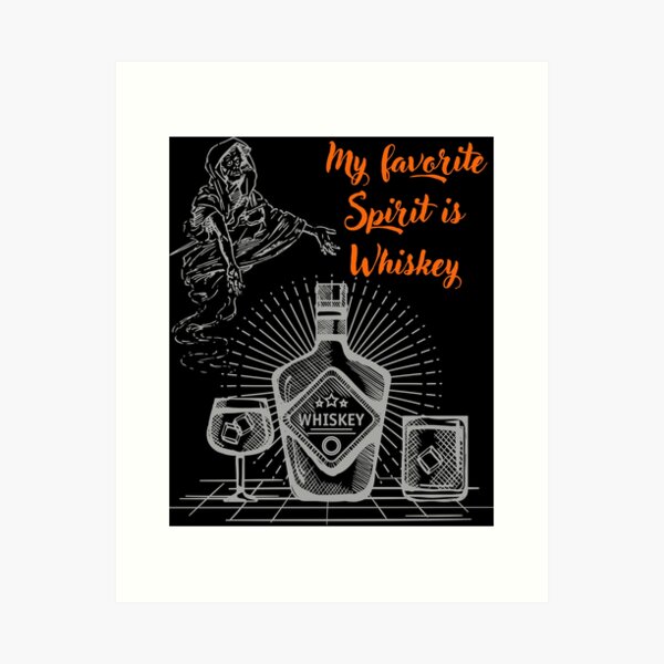 Item preview, My favorite Spirit is Whiskey designed and sold by David-schop.