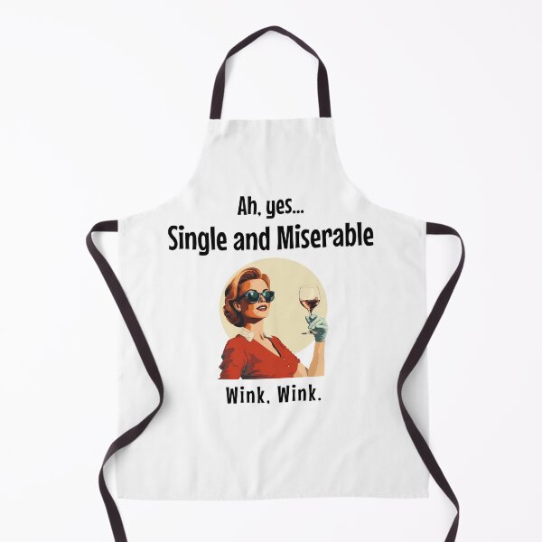 Item preview, Ah, yes...Single and Miserable. Wink. Wink. designed and sold by GuesthozGraphix.