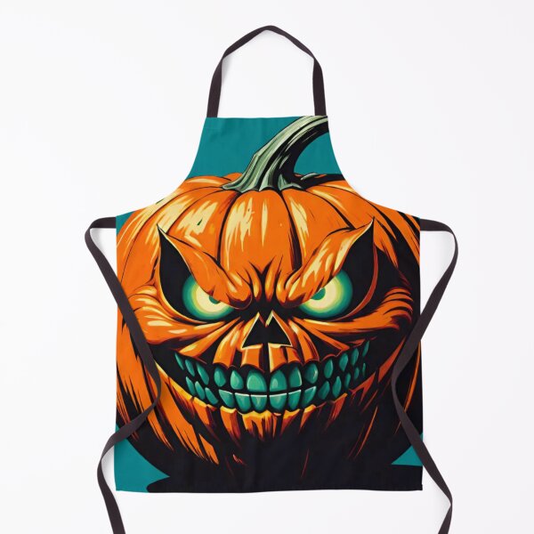 Aperçu de l'œuvre Motif de citrouille maléfique et intrigante pour Halloween créée et vendue par GrizzlyCollective.
