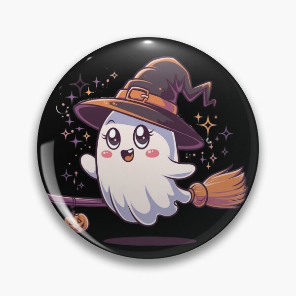Item preview, Cute spooky ghost witch sticker designed and sold by FlawlessDraft.