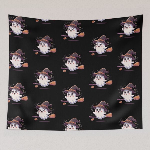 Item preview, Cute spooky ghost witch sticker designed and sold by FlawlessDraft.