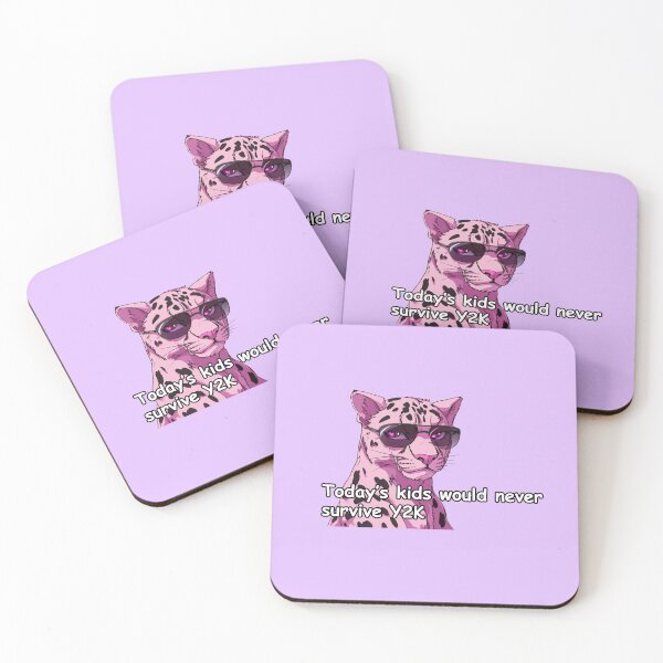 Item preview, Pink jaguar with sunglasses meme quote  designed and sold by pinkuardesign.