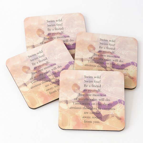 Item preview,  Wild Swim Poem by Jenny Meehan  designed and sold by Jenny Meehan Art Prints and Patterns  .