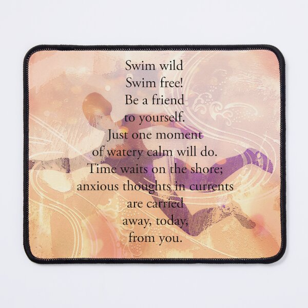 Item preview,  Wild Swim Poem by Jenny Meehan  designed and sold by Jenny Meehan Art Prints and Patterns  .
