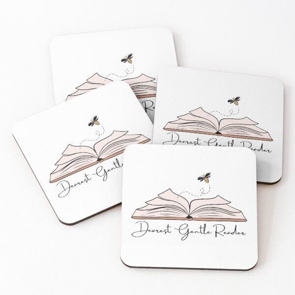 Item preview, Dearest Gentle Reader Bridgerton Book Quote with Bee designed and sold by Taiga-Design.