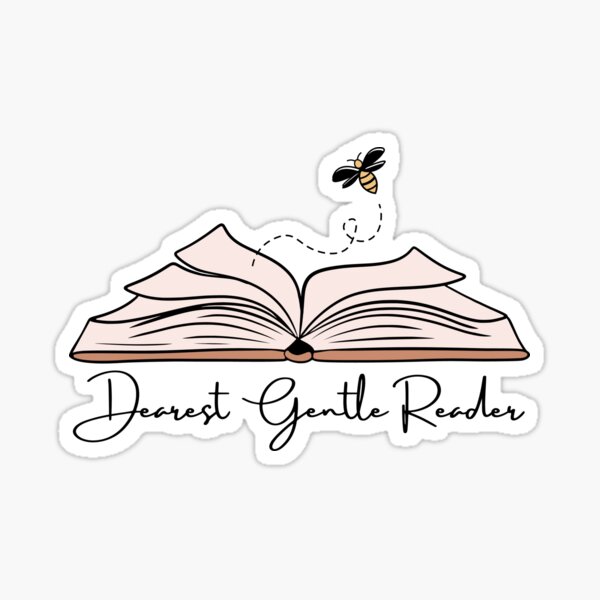 Item preview, Dearest Gentle Reader Bridgerton Book Quote with Bee designed and sold by Taiga-Design.