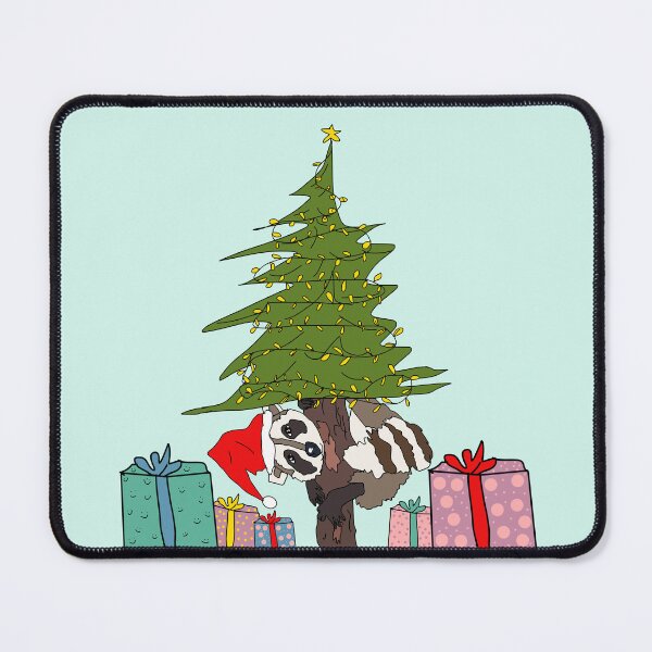 Item preview, Baby raccoon Happy Christmas designed and sold by Kaewtaming.