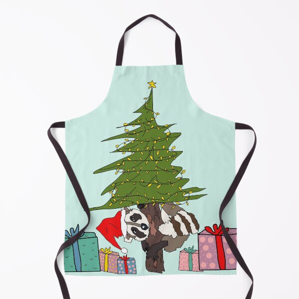 Item preview, Baby raccoon Happy Christmas designed and sold by Kaewtaming.