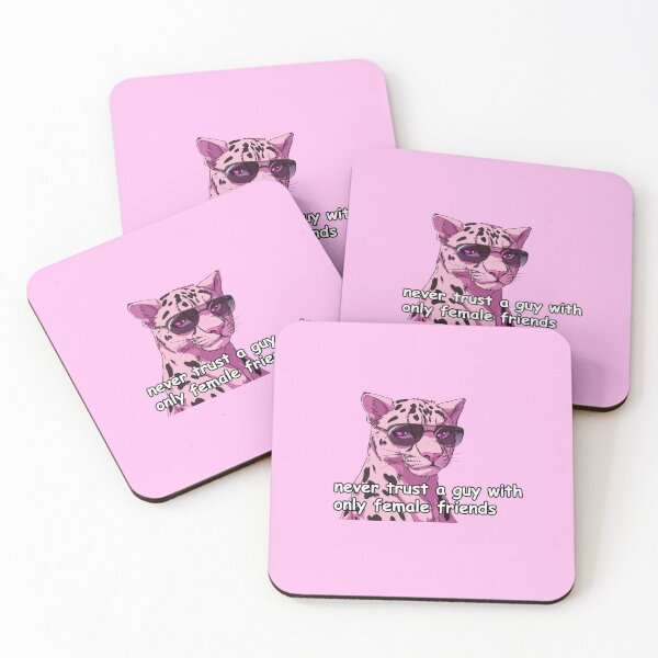 Item preview, Pink jaguar with sunglasses meme quote  designed and sold by pinkuardesign.