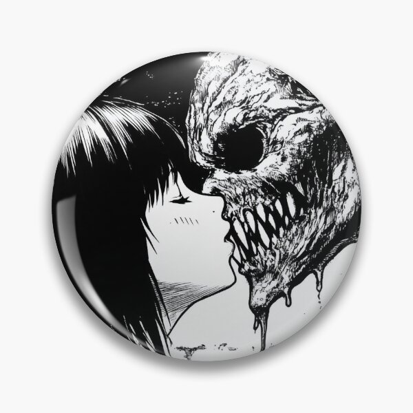 Item preview, Lips Lost to Shadows – black and white horror manga anime girl boy designed and sold by ForsakenFrames.