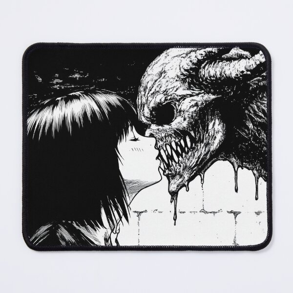 Item preview, Lips Lost to Shadows – black and white horror manga anime girl boy designed and sold by ForsakenFrames.