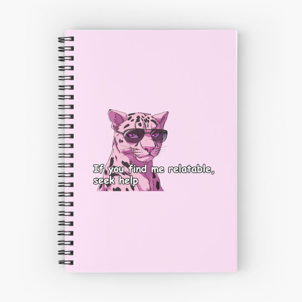 Item preview, Pink jaguar with sunglasses meme quote  designed and sold by pinkuardesign.