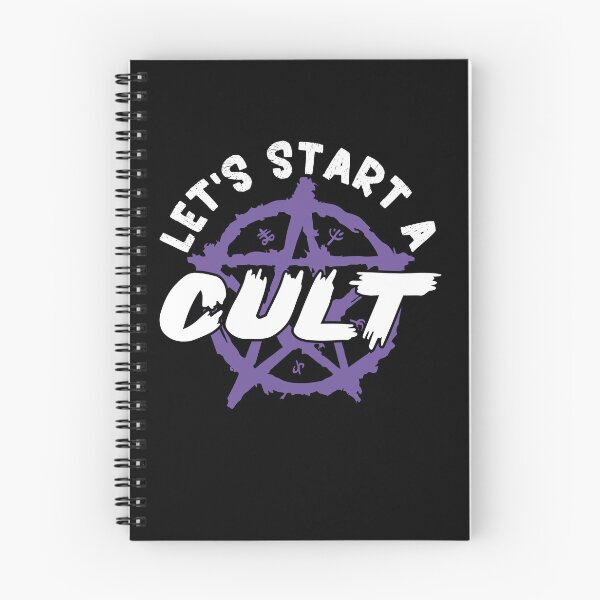 Item preview, Funny Let's Start A Cult Big Devil Symbol Horror Cult Ritual designed and sold by BruhCatShirts.
