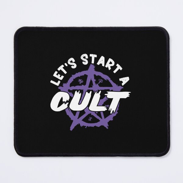 Item preview, Funny Let's Start A Cult Big Devil Symbol Horror Cult Ritual designed and sold by BruhCatShirts.