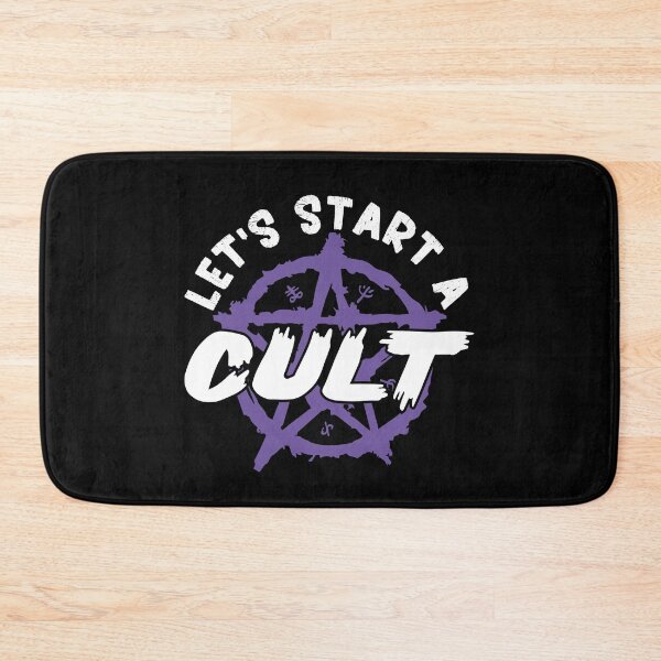 Item preview, Funny Let's Start A Cult Big Devil Symbol Horror Cult Ritual designed and sold by BruhCatShirts.