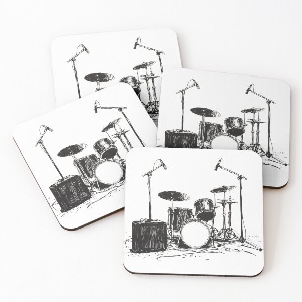 Item preview, Drum Kit Sketch designed and sold by Sketch-Shack.