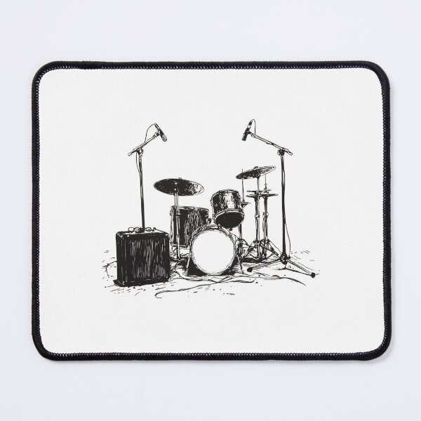 Item preview, Drum Kit Sketch designed and sold by Sketch-Shack.