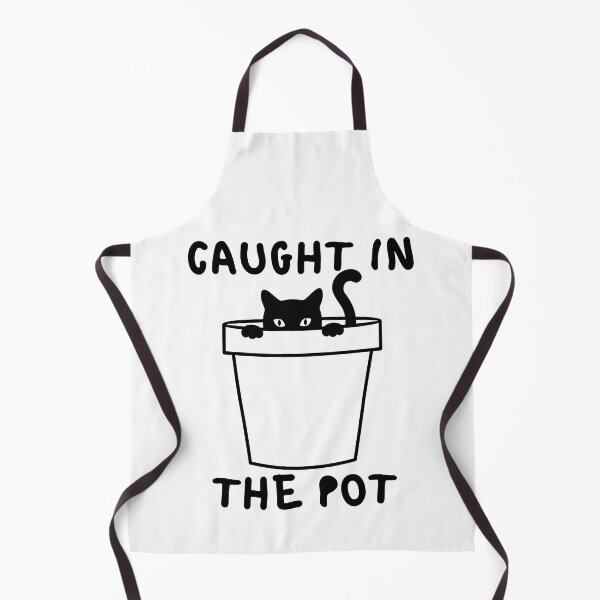 Item preview, Caught in the pot / Black cat hiding inside the pot designed and sold by LostForSpace.