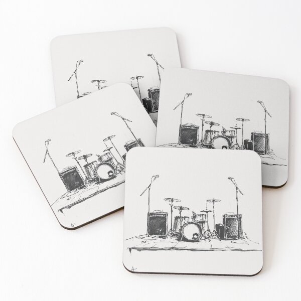 Item preview, Drum Kit Sketch designed and sold by Sketch-Shack.