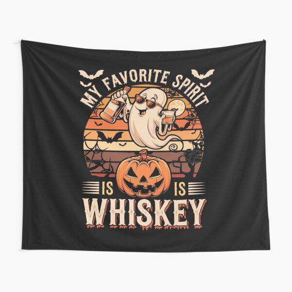 Item preview, Halloween Ghost Drinking My Favorite Spirit is Whiskey Funny Gifts or Perfect idea for Halloween  designed and sold by ketkacreations.