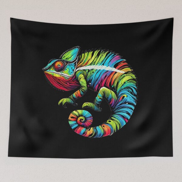 Item preview, Colorful Chameleon designed and sold by Blink Art Studio.