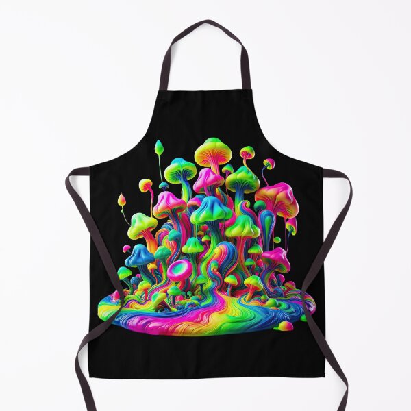 Item preview, Neon Mushroom Trip – Psychedelic Fungi Fantasy designed and sold by SHHCreations.