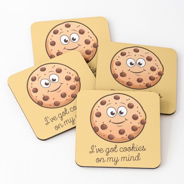 Item preview, I've Got Cookies On My Mind Funny Food Quote designed and sold by TheArtOfPat.