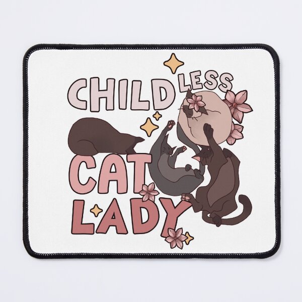 Item preview, Childless Cat Lady in Pink | Support Kamala Harris designed and sold by keyvei.