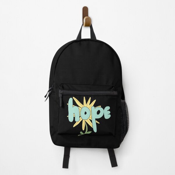 Item preview, hope in bubble letters with a yellow flower designed and sold by RepeatCandy.