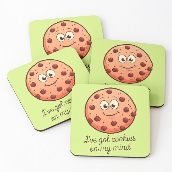Item preview, I've Got Cookies On My Mind Funny Food Quote designed and sold by TheArtOfPat.