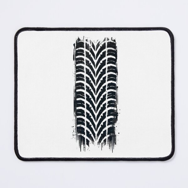 Item preview, Black and White Tire Track designed and sold by Blink Art Studio.