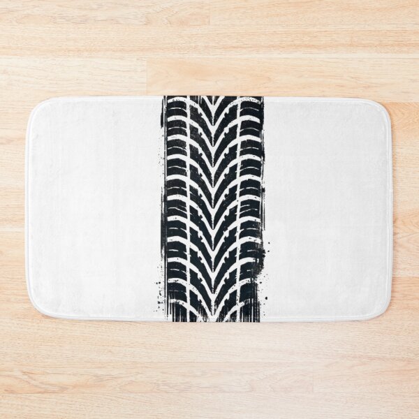 Item preview, Black and White Tire Track designed and sold by Blink Art Studio.